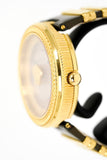 Versace V Metal Icon Gold Dial Brown Strap Watch for Women - VLC130016 Buy Now By Versace