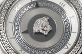 Versace V Metal Icon Silver Dial Black & Silver Strap Watch for Women - VLC010014 Buy Now By Versace