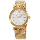 Versace Meander Greca White Dial Gold Mesh Bracelet Watch for Women - VELW00820 Buy Now By Versace
