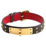 Versace Medusa Lock Icon Gold Dial Red Leather Strap Watch for Women - VEDW00119 Buy Now By Versace