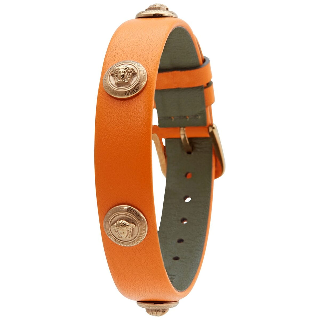 Versace Medusa Lock Icon Quartz Beige Dial Green Leather Strap Watch for Women - VEDW00519 Buy Now By Versace