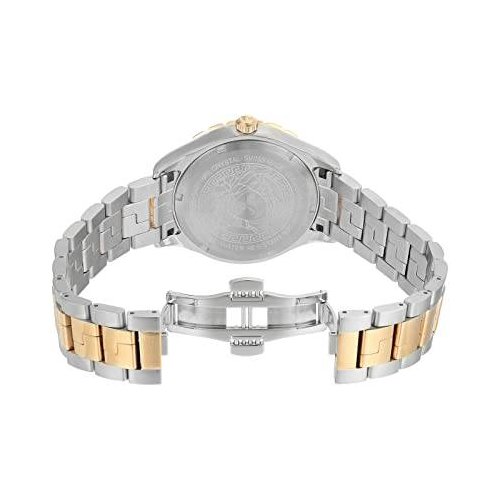 Versace Hellenyium GMT Black Dial Two Tone Steel Strap Watch for Men - V11040015 Buy Now By Versace