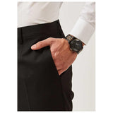 Versace Palazzo Empire Black Dial Two Tone Steel Strap Watch for Men - VERD00618 Buy Now By Versace