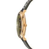 Versace V-Circle Quartz Green Dial Green Leather Strap Watch for Men - VEBQ01519 Buy Now By Versace