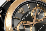 Versace Aion Chronograph Black Dial Grey Steel Strap Watch for Men - VBR050017 Buy Now By Versace