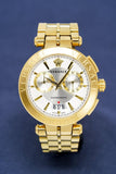 Versace V Racer Chronograph White Dial Gold Steel Strap Watch for Men - VBR060017 Buy Now By Versace