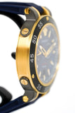 Versace V Extreme Chronograph Blue & Gold Tone Dial Blue Rubber Strap Watch for Men - VCN010017 Buy Now By Versace