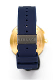 Versace V Extreme Chronograph Blue & Gold Tone Dial Blue Rubber Strap Watch for Men - VCN010017 Buy Now By Versace