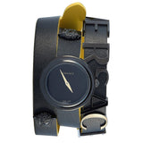 Versace V-Flare Quartz Black Dial Black Leather Strap Watch for Women - VEBN00518 Buy Now By Versace