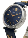 Versace V-Twist Quartz Blue Dial Blue Leather Strap Watch for Women - VELS00119 Buy Now By Versace