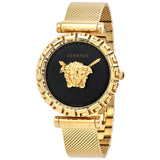 Versace Palazzo Empire Greca Black Dial Gold Mesh Bracelet Watch for Women - VEDV00519 Buy Now By Versace