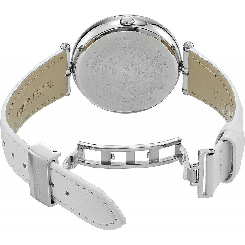 Versace Palazzo Empire White Dial White Leather Strap Watch for Women - VCO010017 Buy Now By Versace