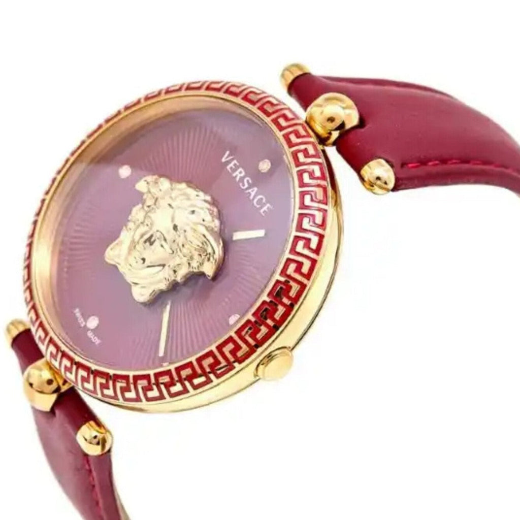 Versace Palazzo Empire Red Dial Red Leather Strap Watch for Women - VCO120017 Buy Now By Versace