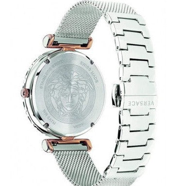Versace Palazzo Empire Silver Dial Silver Mesh Bracelet Watch for Women - VEDV00419 Buy Now By Versace