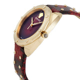 Versace Shadov Quartz Red Dial Red Leather Strap Watch for Women - VEBM00918 Buy Now By Versace