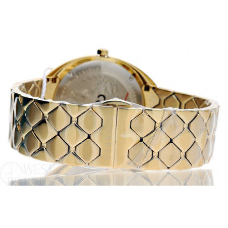 Versace Shadov Quartz Gold Dial Gold Steel Strap Watch for Women - VEBM00618 Buy Now By Versace