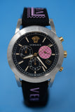 Versace Sport Tech Chronograph Black Dial Black Rubber Strap Watch for Women - VELT00619 Buy Now By Versace