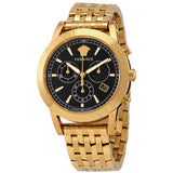 Versace Sport Tech Chronograph Black Dial Gold Steel Strap Watch for Men - VELT00419 Buy Now By Versace