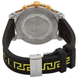 Versace Sports Tech Chronograph Silver Dial Black Rubber Strap Watch for Women - VELT00519 Buy Now By Versace