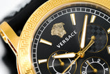Versace Sports Tech Chronograph Black Dial Black Rubber Strap Watch for Men - VELT00119 Buy Now By Versace