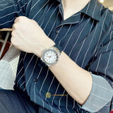 Versace Chain Reaction Quartz White Dial Black Rubber Strap Watch for Men - VEDY00219 Buy Now By Versace