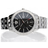 Versace Univers Analog Black Dial Silver Steel Strap Watch for Men - VEBK00418 Buy Now By Versace