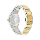 Versace V-Auria Quartz Green Dial Two Tone Steel Strap Watch for Men - VE0F00425 Buy Now By Versace