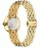 Versace V Flare Diamonds Silver Dial Gold Steel Strap Watch for Women - VEBN00918 Buy Now By Versace