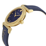 Versace Greca Blue Dial Blue Leather Strap Watch for Women - VERE00218 Buy Now By Versace