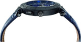 Versace V Race Chronograph Quartz Blue Dial Blue Leather Strap Watch For Men - VEBV00419 Buy Now By Versace