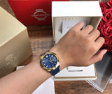 Versace V-Urban Quartz Blue Dial Blue Leather Strap Watch for Men - VELQ00319 Buy Now By Versace