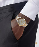 Versace V-Urban Quartz Silver Dial Two Tone Steel Strap Watch for Men - VELQ00519 Buy Now By Versace