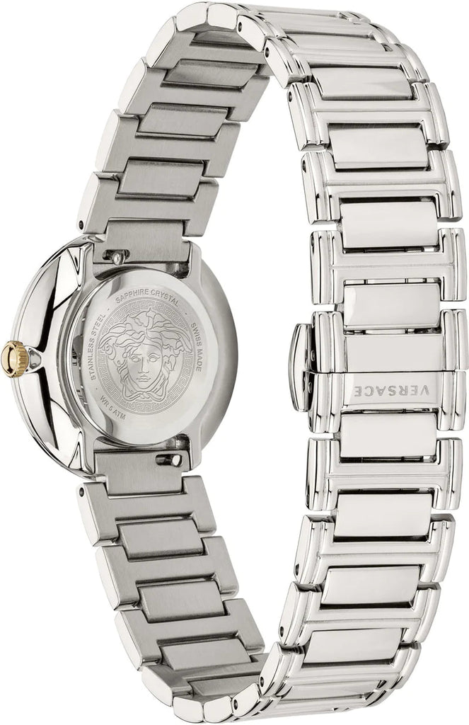 Versace Virtus Quartz White Dial Silver Steel Strap Watch For Women - VET300621 Buy Now By Versace