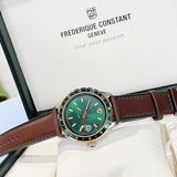 Versace Hellenyium Green Dial Brown Leather Strap Watch for Men - V11090017 Buy Now By Versace