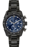 Versace V-Ray Chronograph Quartz Blue Dial Black Steel Strap Watch For Men - VE2I00521 Buy Now By Versace