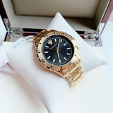 Versace Hellenyium Quartz Black Dial Gold Steel Strap Watch For Men - VE3A00820 Buy Now By Versace