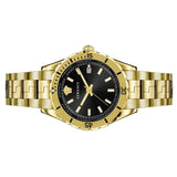 Versace Hellenyium Quartz Black Dial Gold Steel Strap Watch For Men - VE3A00820 Buy Now By Versace