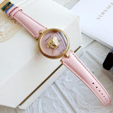 Versace Palazzo Empire Pink Dial Pink Leather Strap Watch for Women - VCO030017 Buy Now By Versace