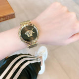 Versace Palazzo Empire Greca Black Dial Gold Mesh Bracelet Watch for Women - VEDV00519 Buy Now By Versace