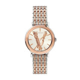 Versace Virtus Quartz White Dial Two Tone Steel Strap Watch for Women - VEHC00519 Buy Now By Versace