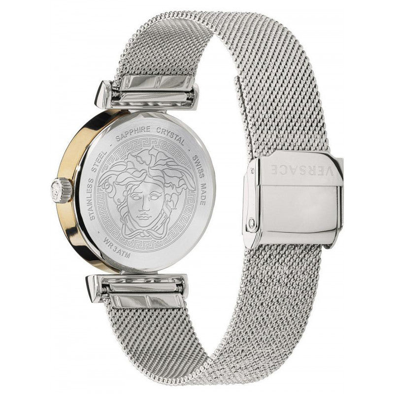 Versace Meander Blue Dial Silver Mesh Bracelet Watch for Women - VELW00520 Buy Now By Versace