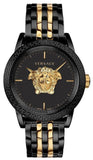 Versace Palazzo Empire Black Dial Two Tone Steel Strap Watch for Men - VERD01119 Buy Now By Versace