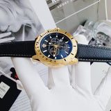 Versace Casual Chronograph Black Dial Black Leather Strap Watch for Men - VERG003-18 Buy Now By Versace