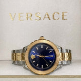 Versace Hellenyium Blue Dial Two Tone Steel Strap Watch for Women - V12060017 Buy Now By Versace