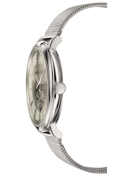 Versace V-Circle Silver Dial Silver Mesh Bracelet Watch for Men - VBQ060017 Buy Now By Versace