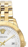 Versace Univers Quartz White Dial Gold Steel Strap Watch for Men - VEBK00518 Buy Now By Versace