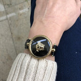 Versace Palazzo Empire Black Dial Black Leather Strap Watch for Women - VCO020017 Buy Now By Versace