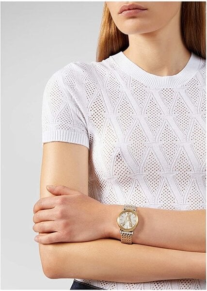 Versace Virtus Quartz White Dial Two Tone Steel Strap Watch for Women - VEHC00719 Buy Now By Versace