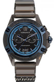 Versace icon Active Chronograph Black Dial Black Silicone Strap Watch For Men - VEZ700622 Buy Now By Versace