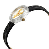 Versace Virtus Quartz White Dial Black Leather Strap Watch For Women - VET300421 Buy Now By Versace